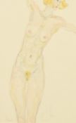 Kanwaldeep Singh Kang 'Nicks', (1964-2007), 'Astrid', a study of a female nude, watercolour,