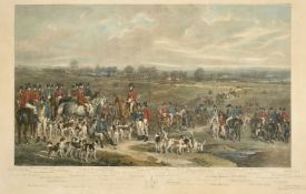 F. Bromley after Francis Grant, 'The Meeting of Her Majesty's Stag Hounds on Ascot Heath', hand
