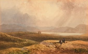 19th Century School, 'Loch Elive, Argyllshire', watercolour, 7.5" x 12" (19 x 30cm), Agnews label