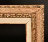 A 20th Century French Carved wood frame, rebate size 22" x 13.5" (56 x 34cm).