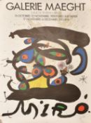 A Galerie Maeght poster for a Miro exhibition, 31.5" x 22" (80 x 56cm).