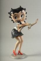 A CAST IRON PAINTED BETTY BOO. 12ins high.