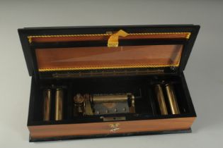 A THORENS MUSIC BOX from GARRARD & CO., LONDON. The world's only interchangeable five cylinder music