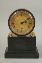 A VERY GOOD REGENCY MARBLE CASED CLOCK with gilt dial. Signed Henry Berkley Esq.. 4.5ins diameter.