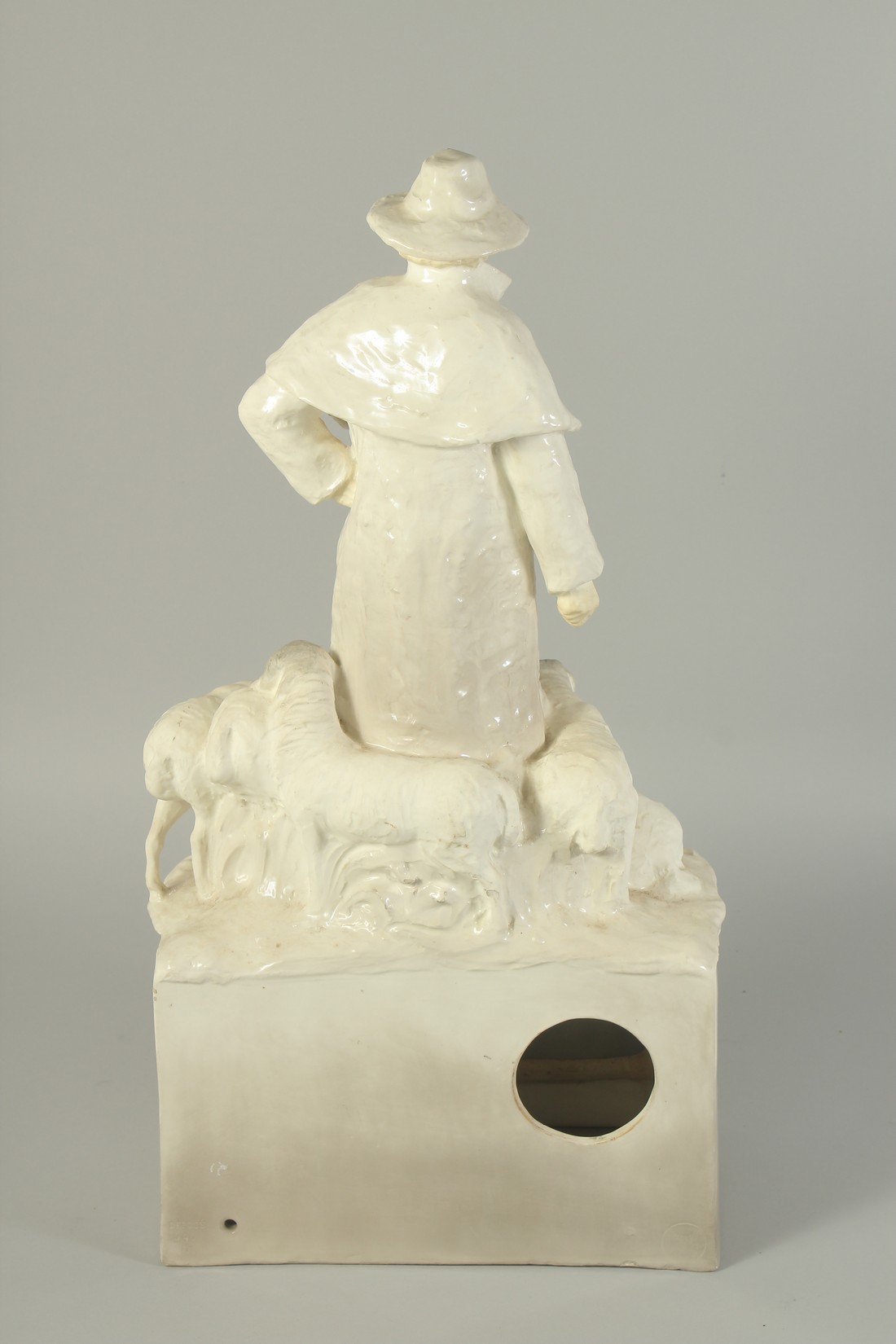 A LARGE PORCELAIN GROUP, SHEPHERD AND FIVE SHEEP. 23ins high. - Image 6 of 8