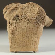 A CHINESE ORACLE BONE - Scapulimancy, oracle taking by means of heating bones of animals practised