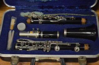 A Boosey and Hawkes cased clarinet.