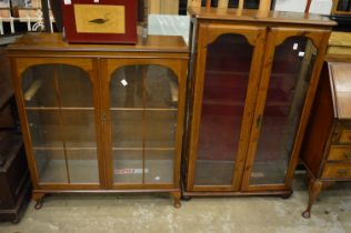 Two bookcases.