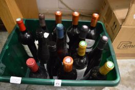 A quantity of red wine.