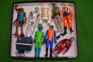Star Wars, a collection of nine Wave 2 figures, some with accessories.