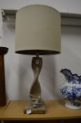 A stylish table lamp.