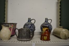A pair of stoneware jugs and other china etc.