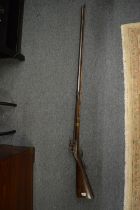 A fine German flintlock sporting gun, circa 1740.