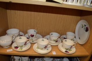 An Alfred Meakin Realm Rose tea service.