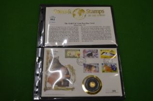 The Gold Cat coin first day cover.