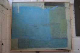 Ingrid Wilkins, Blue Window, oil on canvas, initialed, inscribed and dated 2003 to the reverse