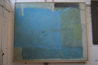 Ingrid Wilkins, Blue Window, oil on canvas, initialed, inscribed and dated 2003 to the reverse