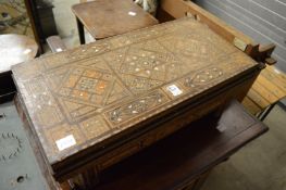 An Eastern Gaming Table, (Bagatelle board withdrawn).