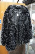 Dennis Basso, Maddison Avenue Collection, stylish ladies faux fur jacket.
