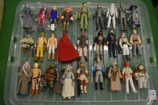 Star Wars, a good collection of 27 action figures, many with original accessories.