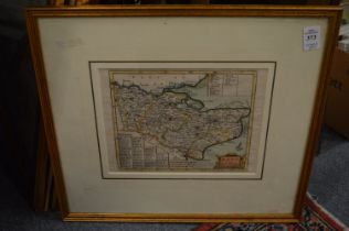 A collection of maps, some unframed.