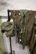 Army kit bags etc.
