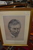 Robin Elvin, Leicester, limited edition print of the jockey Lester Piggott together with a