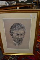 Robin Elvin, Leicester, limited edition print of the jockey Lester Piggott together with a