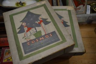 Two boxed sets of Cosmos Christmas tree lights.
