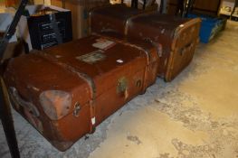 Two old trunks.