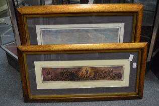 A group of four colour prints relating to Malta, uniformly framed and glazed.