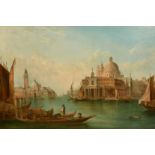 Alfred Pollentine (1836-1890), 'The Dogana, Venice', oil on canvas, signed, 20" x 30" (51 x 76cm).