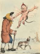 John Cawse after G M Woodward, 'Jacky Frost !!', hand coloured etching, 13" x 9.25" (33 x 23.5cm),