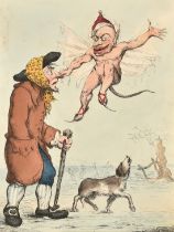 John Cawse after G M Woodward, 'Jacky Frost !!', hand coloured etching, 13" x 9.25" (33 x 23.5cm),