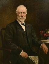 Robert Cree Crawford (1842-1924), a portrait of Allan Cameron, oil on canvas, inscribed verso, 44" x
