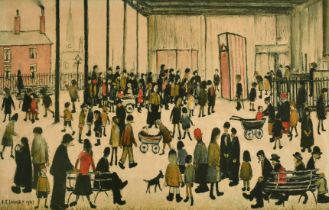 L. S. Lowry, 'Punch and Judy', lithograph, School Print Series, 17" x 26.5" (43 x 67.5cm),
