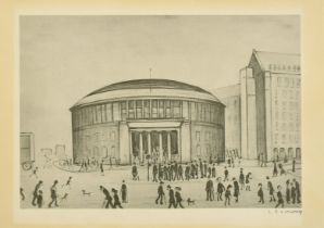 Laurence Stephen Lowry (1887-1976), 'The Reference Library', print, signed and with the Fine Art