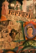 Pietro Psaier (1936 2004), The Artist's Say (Ferrari), retro memories of an artist's life, fruitwood