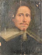 English School, a portrait of a gentleman in late 16th/17th Century dress, oil on panel, 17" x 13.