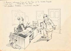 Alan D'Egville, 'A Russian Salesman.......', ink cartoon, inscribed 'Punch', 10.5" x 14.5" (27 x