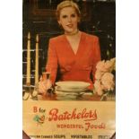 English School, Circa 1950, a large oil on canvas Batchelors Soup advertising poster, 92" x 70" (234
