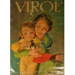 English School, Circa 1950, a large oil on canvas advertising poster for Virol 'The Road to Health',