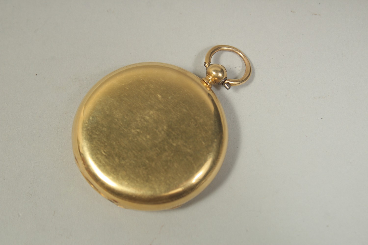 A GENTLEMAN'S 18CT GOLD POCKET WATCH. Gross weight: 84gms.