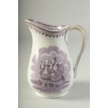 A SCOTTISH CALLER HERRIN JUG, circa 1840. 6ins high.