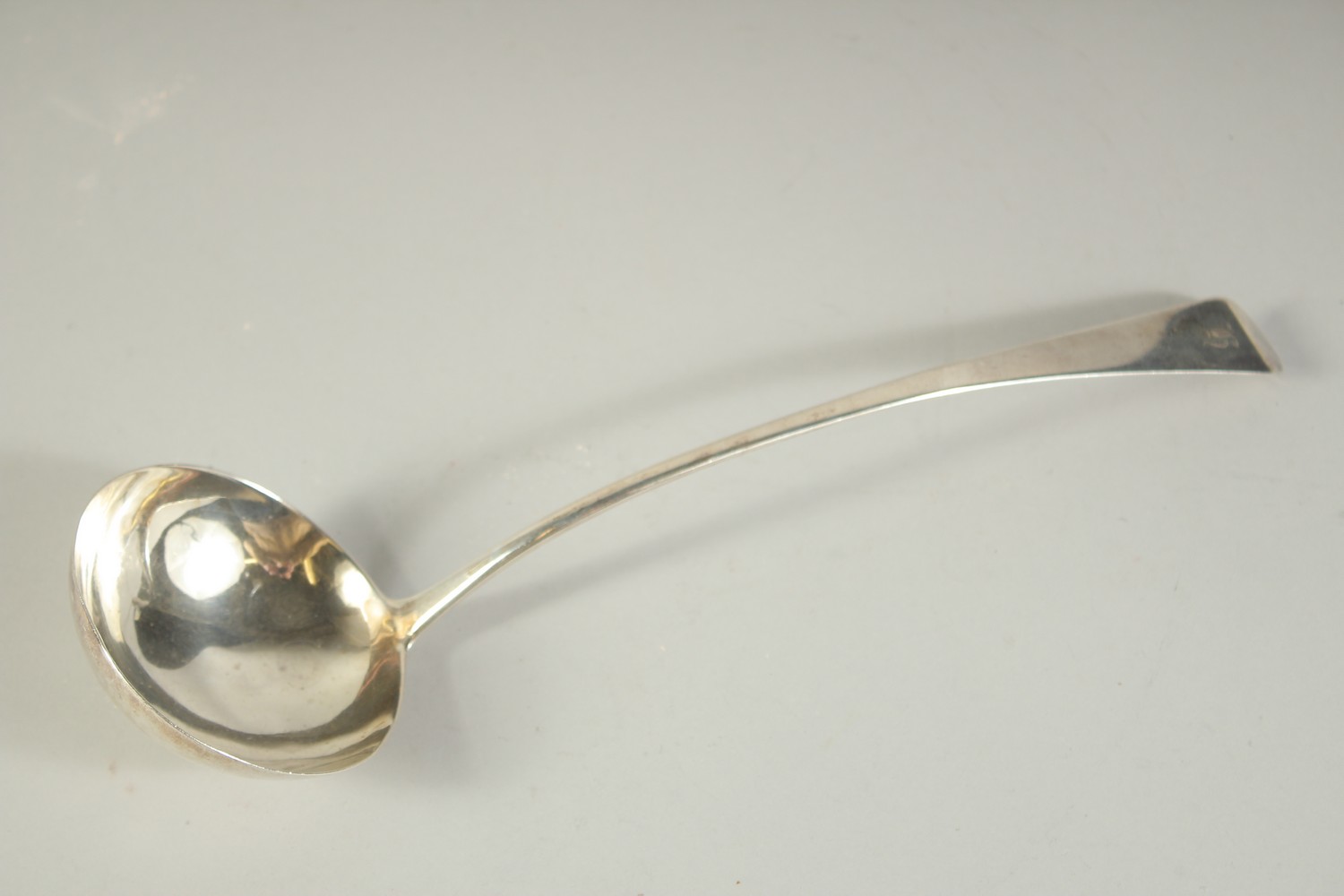 A GEORGE III SILVER SOUP LADLE London 1790.