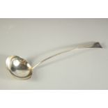 A GEORGE III SILVER SOUP LADLE London 1790.