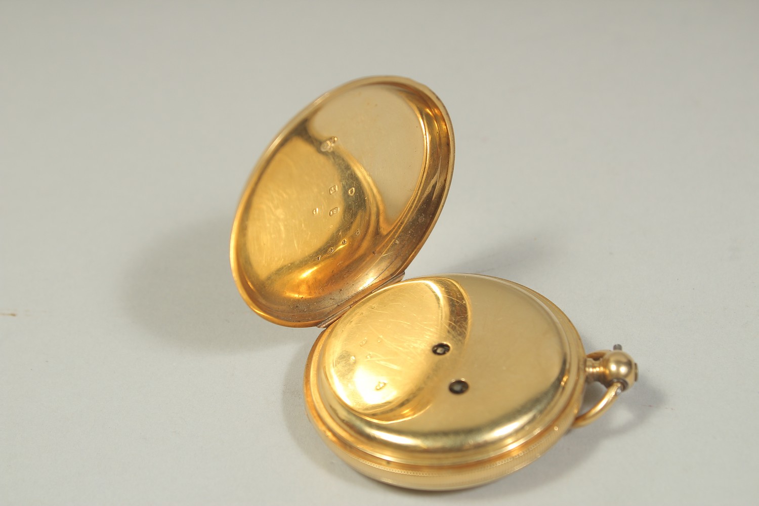 A GENTLEMAN'S 18CT GOLD POCKET WATCH. Gross weight: 84gms. - Image 5 of 5