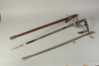 A SWORD by ROBERT MOLE & SONS, BIRMINGHAM, Makers to The WAR & INDIA OFFICES, with chrome and