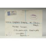 A HAND WRITTEN LETTER FROM PRINCESS DIANA TO LANCE CORPORAL OF HORSE, N. JONES, RHD/D. Dated April