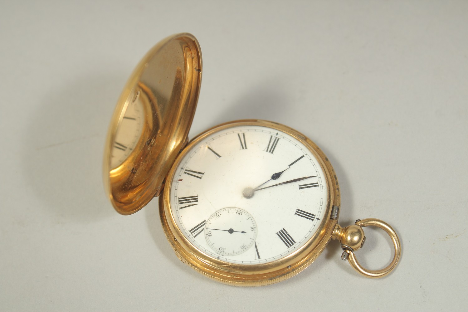 A GENTLEMAN'S 18CT GOLD POCKET WATCH. Gross weight: 84gms. - Image 2 of 5